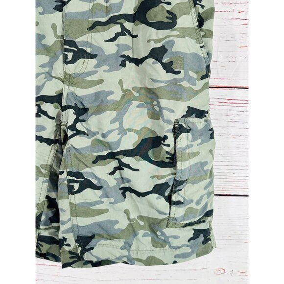 Camo Camouflage Cargo Shorts Mens M Canyon Creek Nylon - Picture 8 of 10